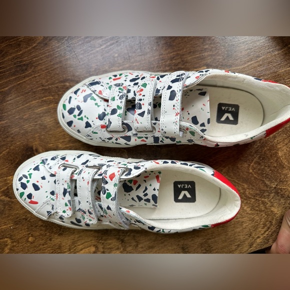 Veja 3 Lock leather sneakers, Terrazzo print - Picture 7 of 7